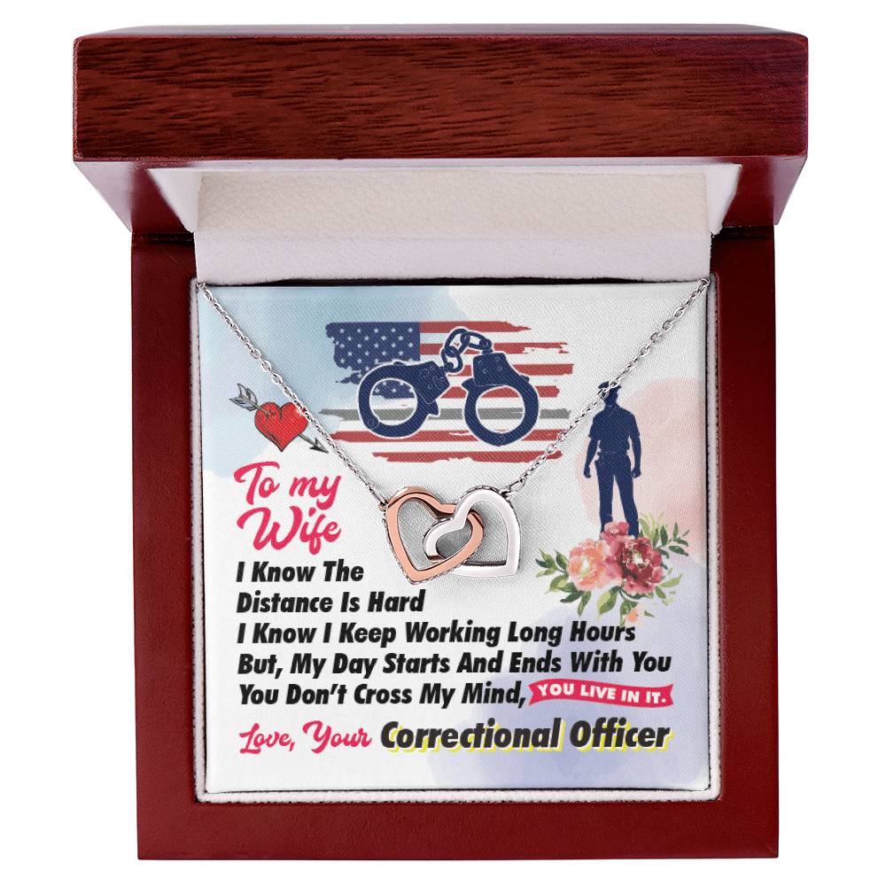 Correctional Officer'S Wife - Interlocking Heart Necklace Interlocking Hearts Necklace