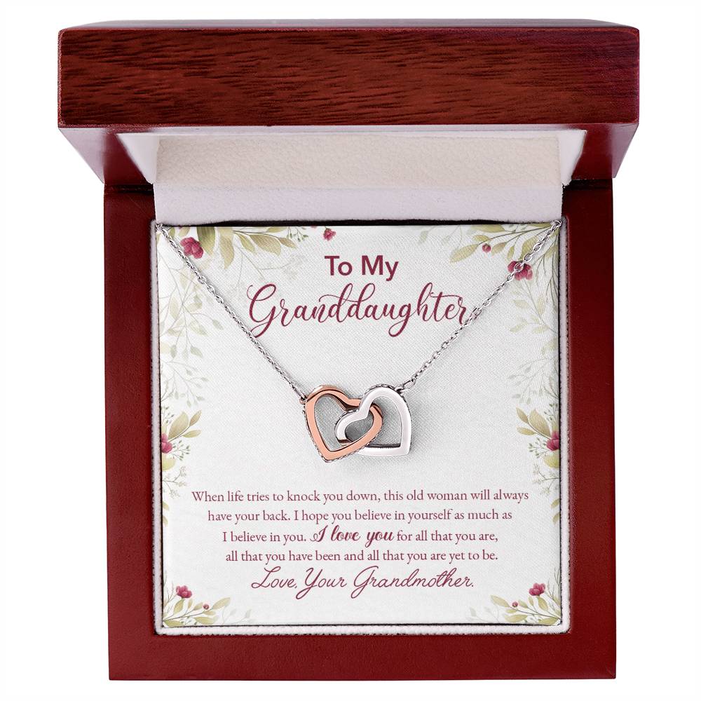 Collection Granddaughter - All That You Are - Interlocking Hearts Necklace