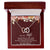 My Dear Wife Interlocking Hearts Necklace Message Card