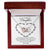 To My Daughter - I Promise To Love You For The Rest Of My Life Interlocking Hearts Necklace