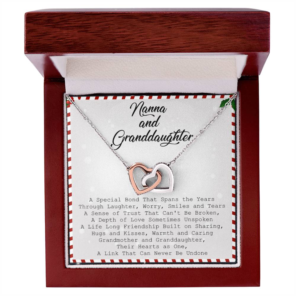 Nanna And Granddaughter Necklace Interlocking Hearts Necklace