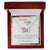 To My Beautiful Wife When I Tell You I Love You - Floral Interlocking Hearts Necklace