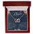 To My Daughter Interlocking Hearts Necklace Message Card
