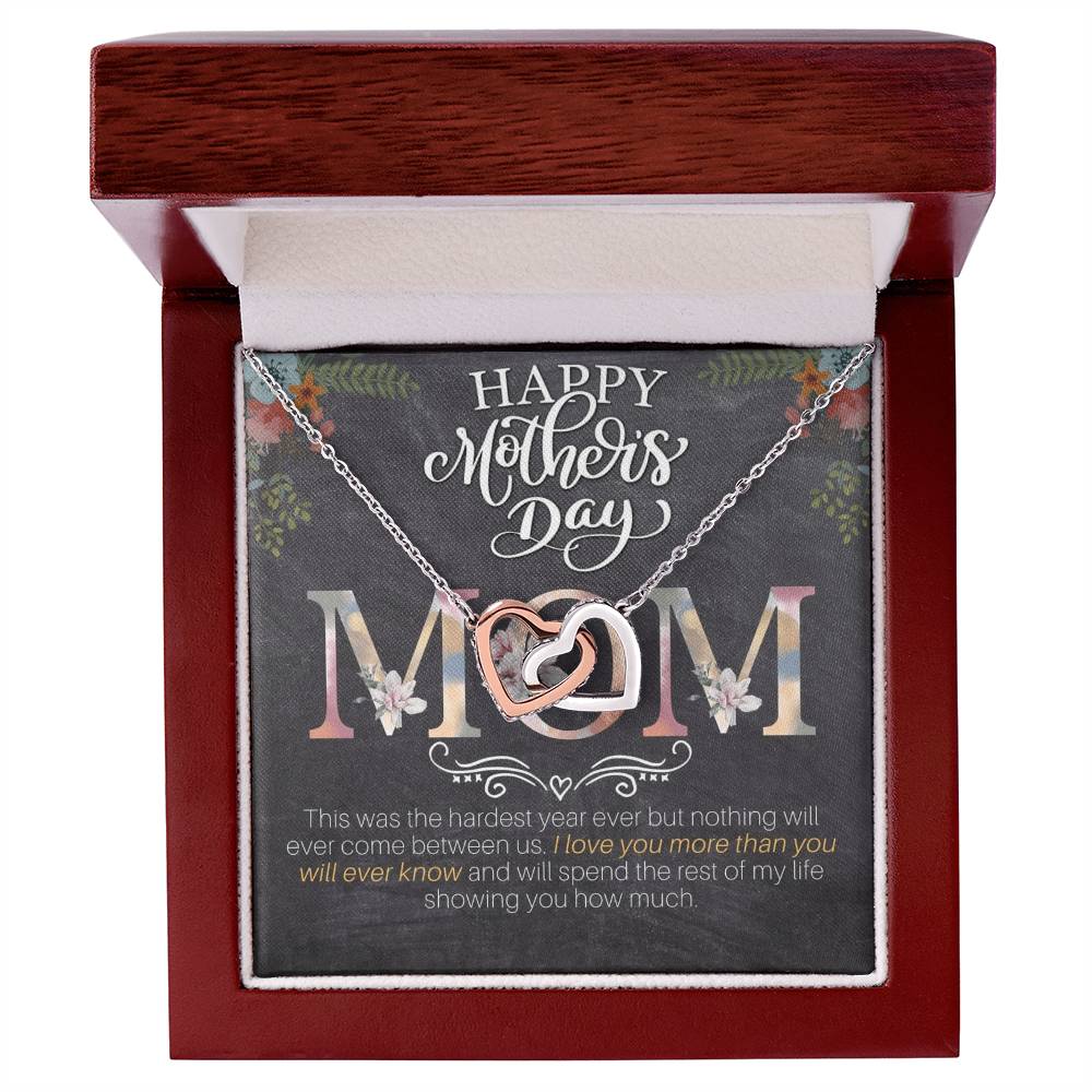 Happy Mother'S Day Gift Set Interlocking Hearts Necklace