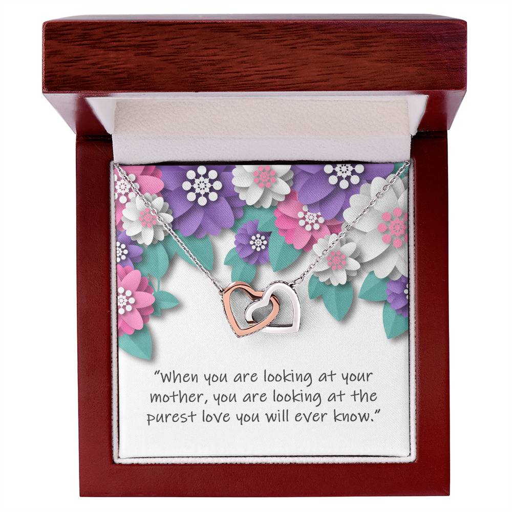 Wishing You Happy Mother'S Day - Necklace Interlocking Hearts Necklace