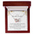 To My Daughter - Premium Interlocking Heart Cube - So2 Interlocking Hearts Necklace