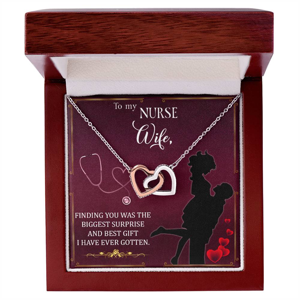 Interlocking Hearts Necklace Nurse Graduation Gift Nurse Gift Nurse Necklace Future Nurse Gift Gift For Nurse