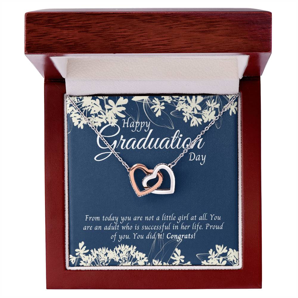 Gifts For Graduation Interlocking Hearts Necklace