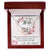 My Dear Wife Interlocking Hearts Necklace Message Card