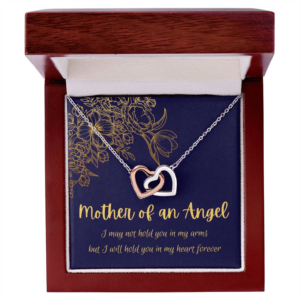 Mother Of An Angel - Interlocking Hearts Interlocking Hearts Necklace