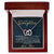 To My Daughter - Unique Heart Bonding Necklace Gift Set Interlocking Hearts Necklace