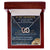 To My Daughter Interlocking Hearts Necklace Message Card