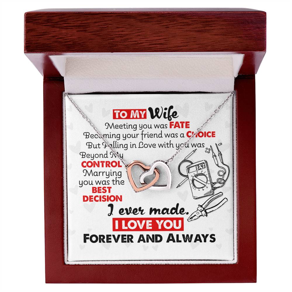 Electrician'S Wife - Interlocking Heart Necklace Interlocking Hearts Necklace