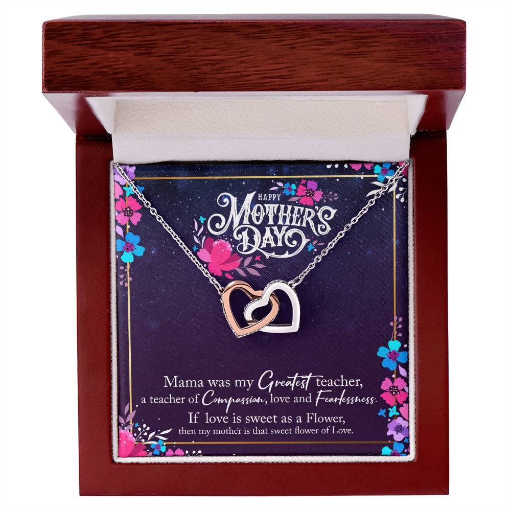 Happy Mother'S Day Interlocking Hearts Necklace