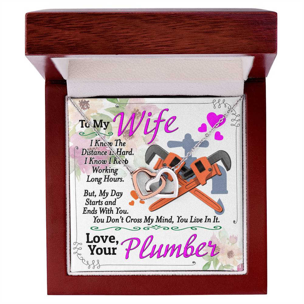 Plumber'S Wife - Interlocking Heart Necklace Interlocking Hearts Necklace