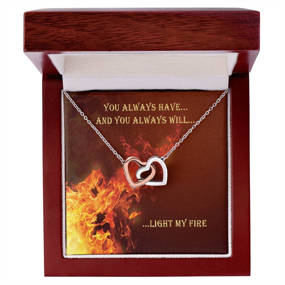 You Always Have And Always Will Interlocking Hearts Necklace