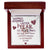 1 Year Anniversary Married Hanging Heart Sign Keepsake Interlocking Hearts Necklace