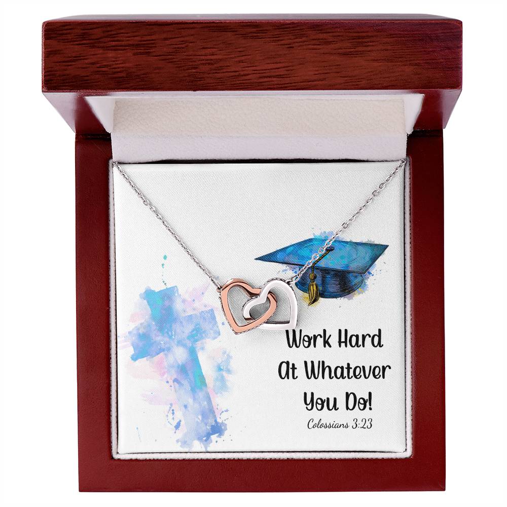 Interlocked Heart Neckless - Graduation Day Interlocking Hearts Necklace