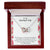 To My Wife The Day I Met You - Floral Interlocking Hearts Necklace