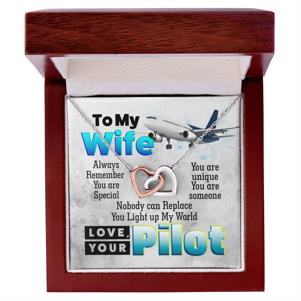 Pilot'S Wife - Interlocking Heart Necklace Interlocking Hearts Necklace