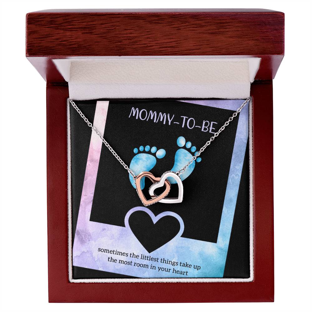 Best Gift For Future Mom Interlocking Hearts Necklace