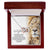 To My Daughter - This Old Lion Will Always Have Your Back Interlocking Hearts Necklace