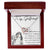 To My Girlfriend Interlocking Hearts Necklace Message Card