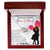 Nurse Girlfriend Interlocking Hearts Necklace Message Card