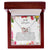 To My Daughter I Close My Eyes For A Moment - Floral Interlocking Hearts Necklace