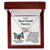 Rainbow Caticorn Linked Hearts Gift For Bff Interlocking Hearts Necklace