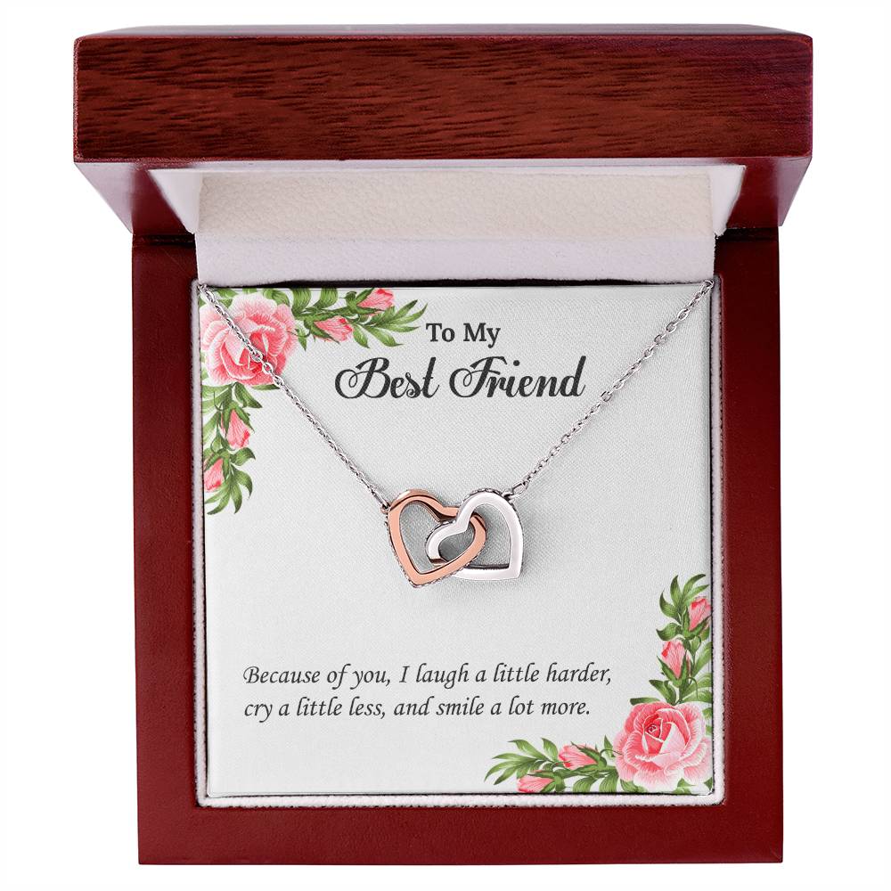 My Best Friend Unbiological Sister Necklace Soul Sister Sorority Sister Sister In Law Necklace Interlocking Hearts Necklace