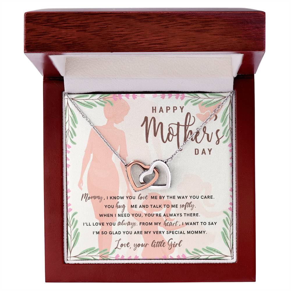 Interlocked Hearts Necklace - Happy Mother´S Day Interlocking Hearts Necklace