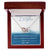 To My Daughter Interlocking Hearts Necklace Message Card