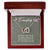 Friendship Interlocking Hearts Necklace Message Card