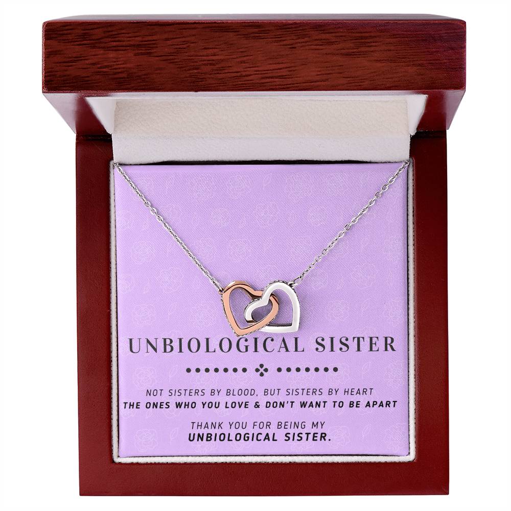 Sisters By Heart - Interlocking Heart Necklace Interlocking Hearts Necklace