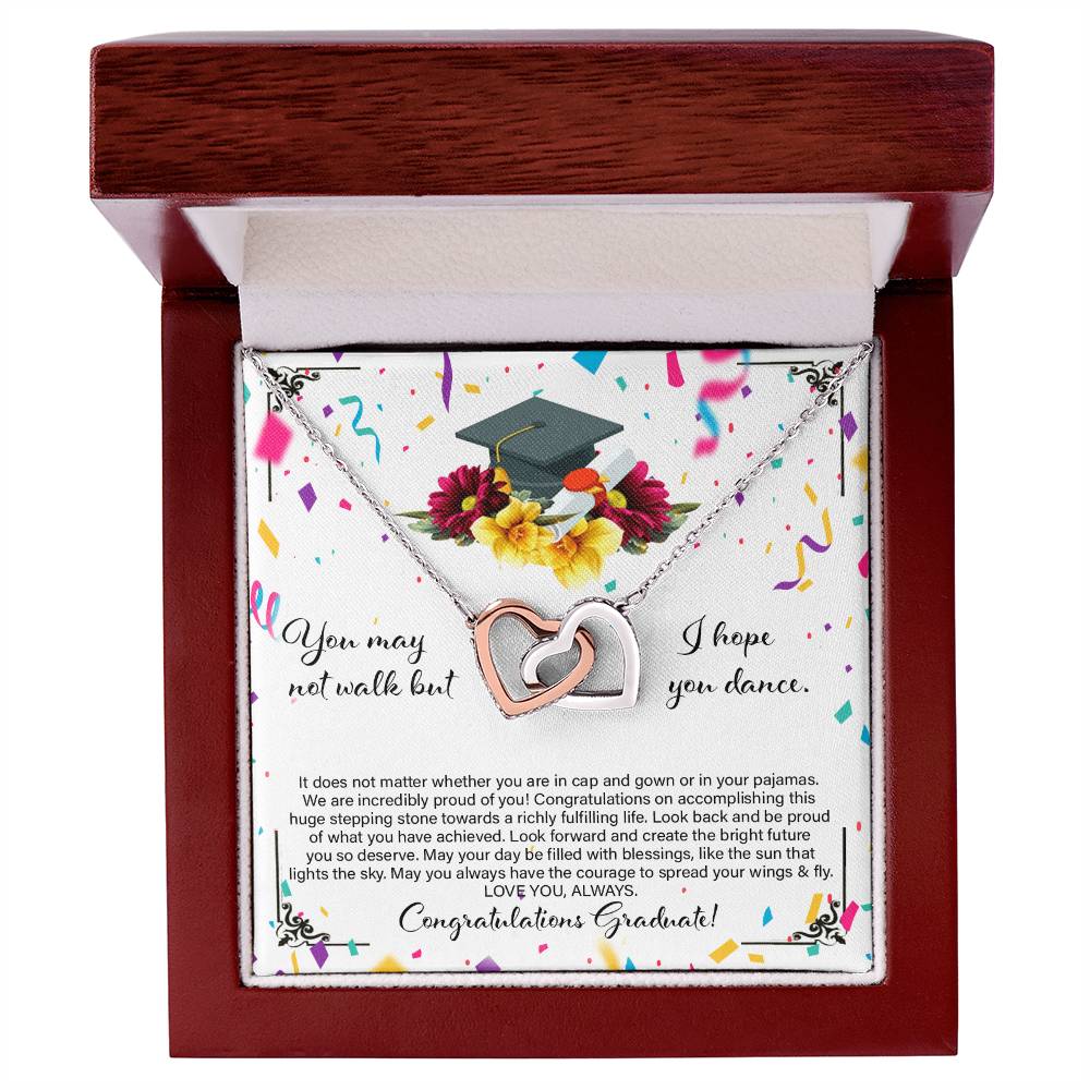 Graduation Gift For Daughter - Interlocking Heart Necklace Interlocking Hearts Necklace