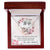 My Dear Wife I Love To Spend Time With You Interlocking Hearts Necklace