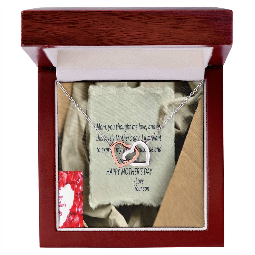 Happy Mother'S Dayike Mens Production Interlocking Hearts Necklace