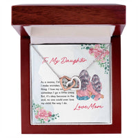 Daughter'S Gift - No One Could Ever Love My Child The Way I Do - The Interlocking Heart Necklace Interlocking Hearts Necklace