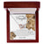 To My Daughter Interlocking Heart Necklace Old Lion Interlocking Hearts Necklace