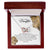 To My Daughter - This Old Lion Will Always Have Your Back Interlocking Hearts Necklace