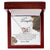 To My Daughter - Love Dad Interlocking Heart Interlocking Hearts Necklace