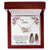 Thank You For Never Giving Up On Me Mother - Necklace Interlocking Hearts Necklace