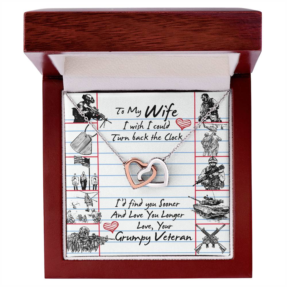 Veteran'S Wife - Interlocking Heart Necklace Interlocking Hearts Necklace