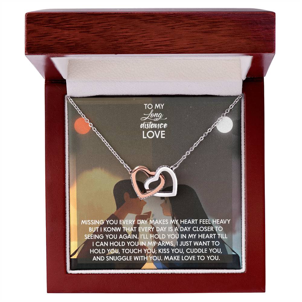 Interlocked Necklace For My Love Whom I Want To Hold Lifetime Interlocking Hearts Necklace