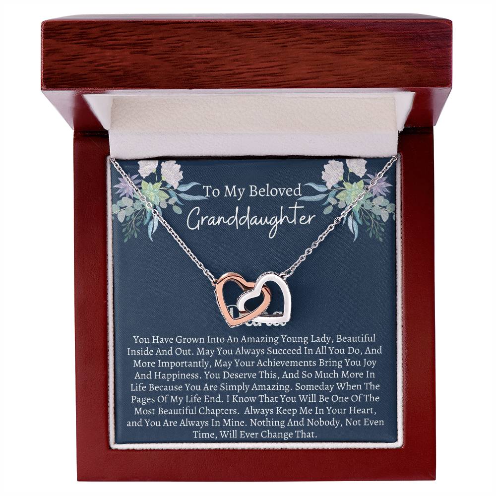 Gift For Granddaughter 6 Interlocking Hearts Necklace