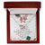 To My Wife Interlocking Hearts Necklace Message Card