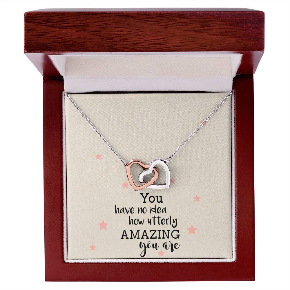 You Have No Idea Soul Sister Interlocking Heart Necklace Best Friend Gift Bff Gift Interlocking Hearts Necklace