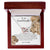 To My Granddaughter - This Old Lion Will Always Have Your Back Interlocking Hearts Necklace