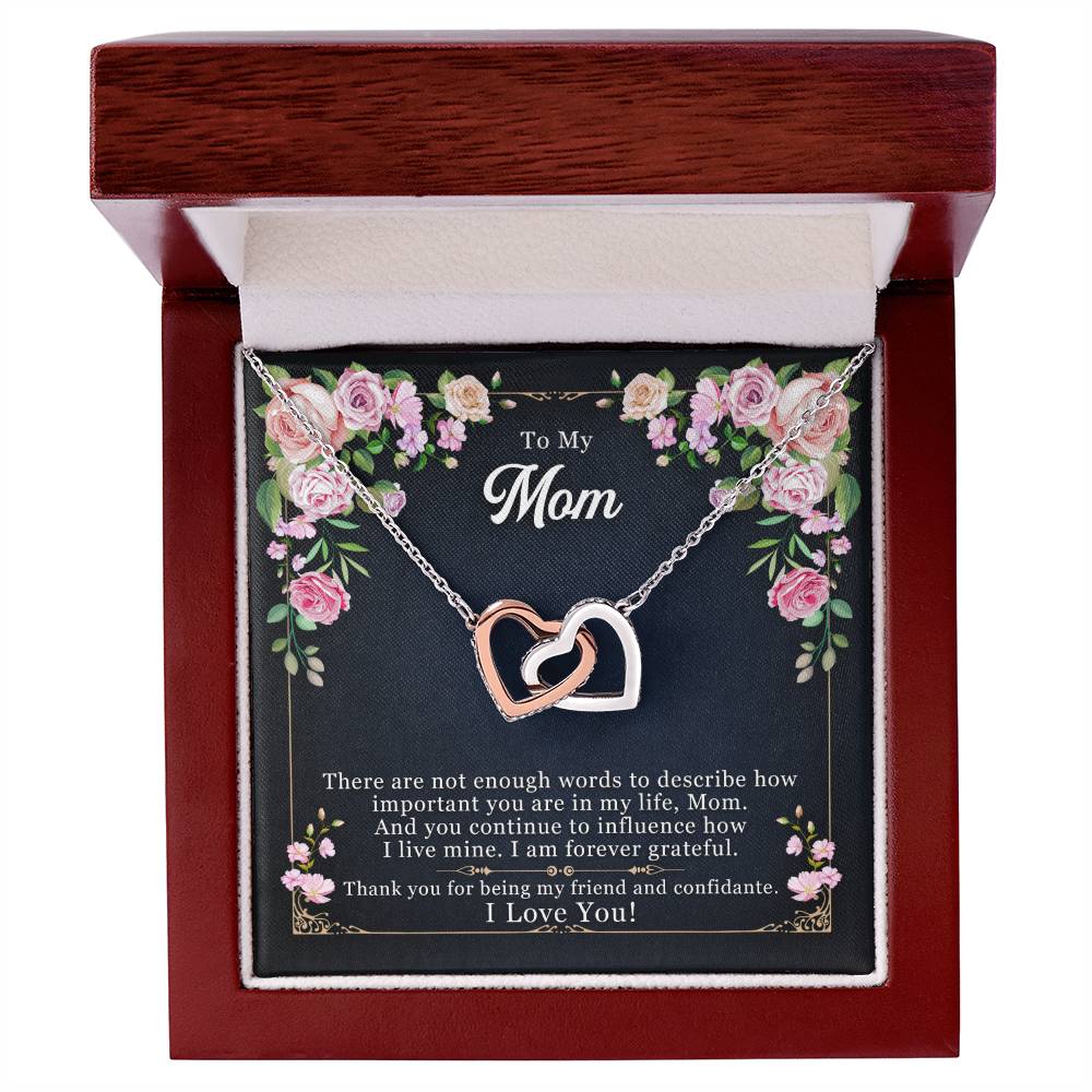 Unique Mother'S Day Gifts Best Gifts For Mom Interlocking Hearts Necklace
